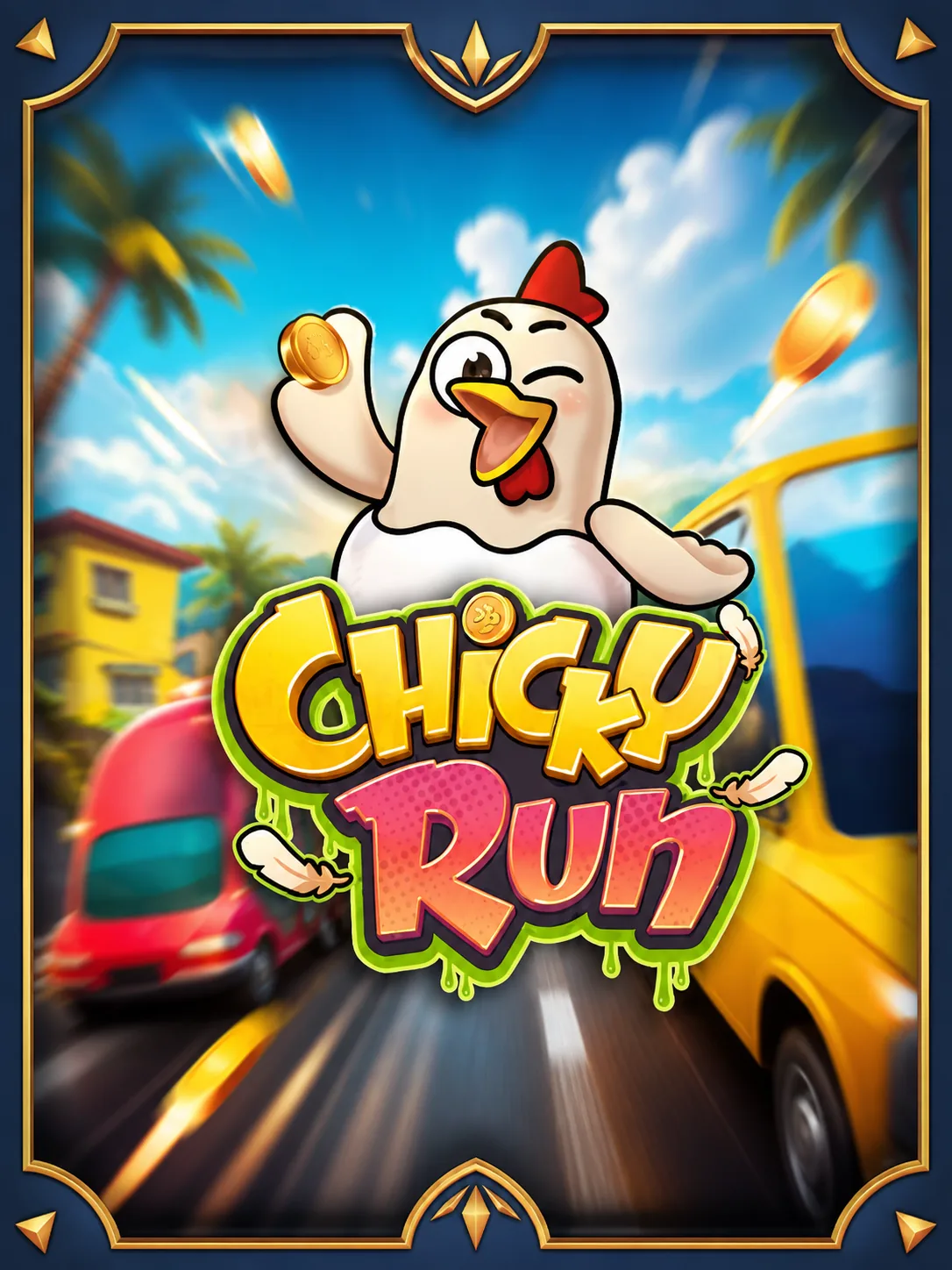 Chicken Run Game - Chicken Crossing a Road with Rising Multiplier
